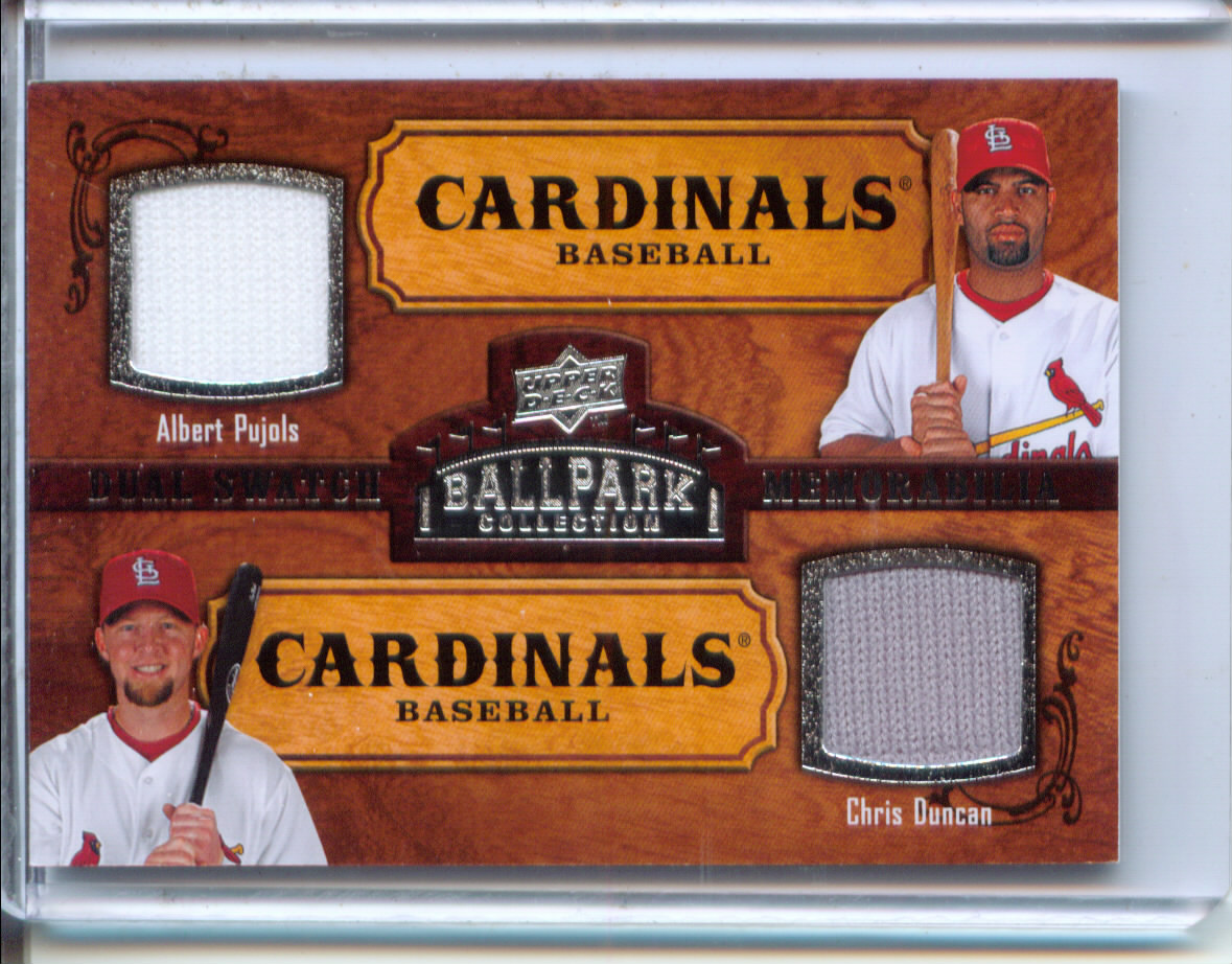 2008 Upper Deck Ballpark Collection #180 Albert Pujols/Chris Duncan