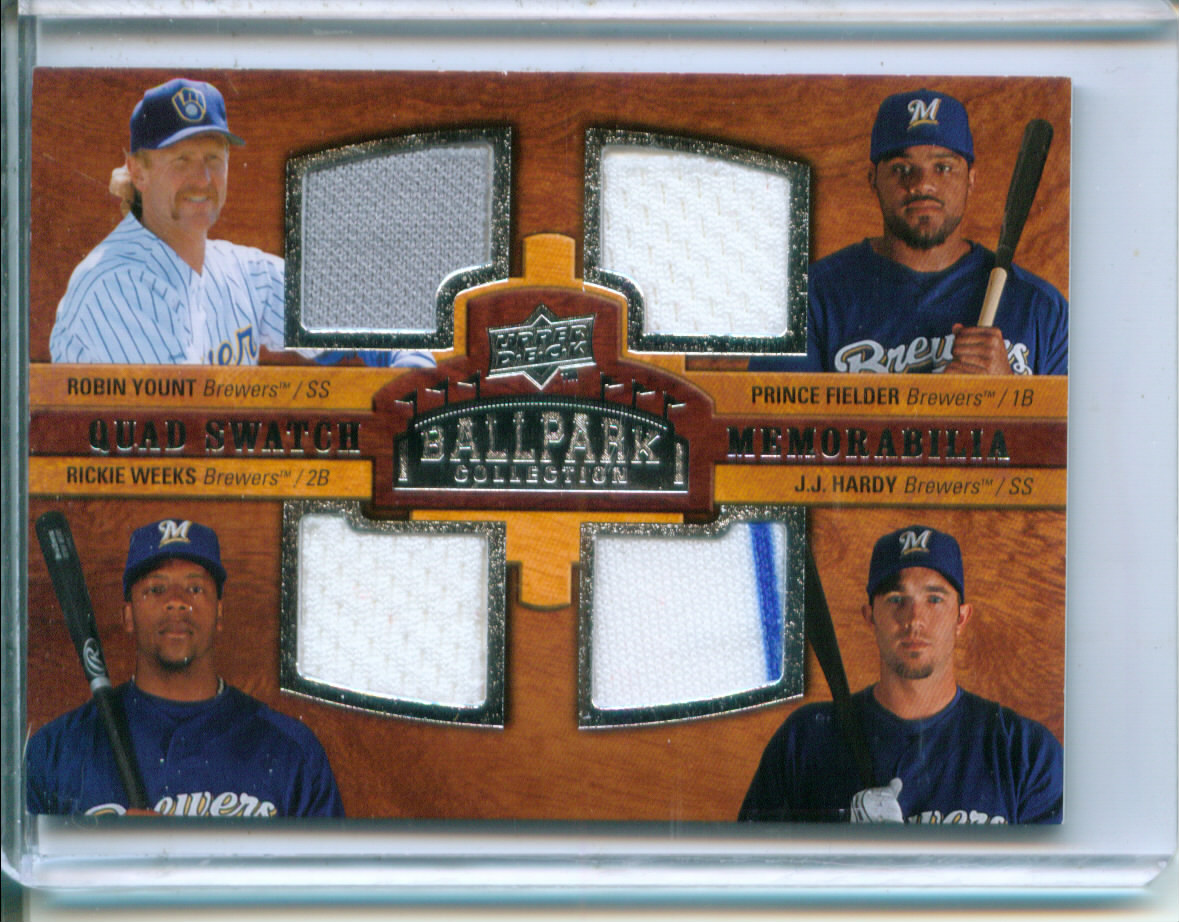 2008 Upper Deck Ballpark Collection #204 Robin Yount/Prince Fielder/Rickie Weeks/J.J. Hardy