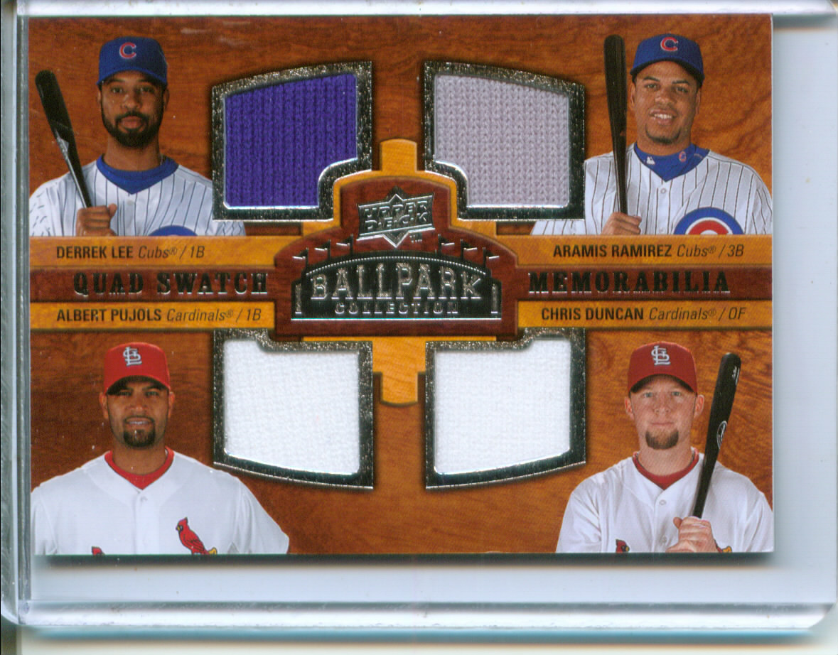 2008 Upper Deck Ballpark Collection #234 Derrek Lee/Aramis Ramirez/Albert Pujols/Chris Duncan
