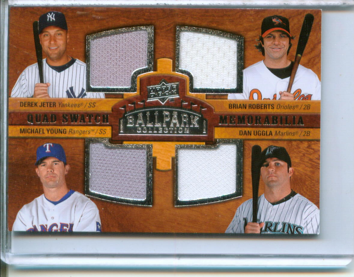 2008 Upper Deck Ballpark Collection #243 Derek Jeter/Brian Roberts/Michael Young/Dan Uggla