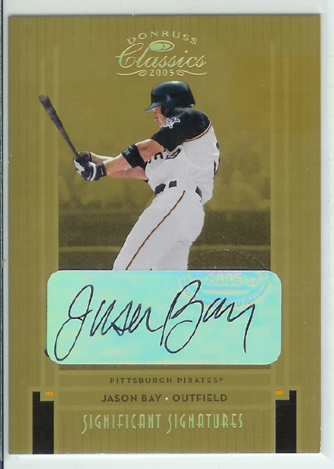 2005 Donruss Classics Significant Signatures Gold #146 Jason Bay/10