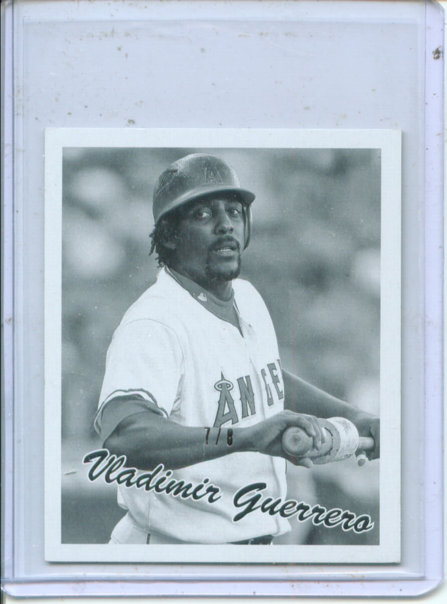 2008 Upper Deck Goudey Mini Taupe Backs #270 Vladimir Guerrero 36 BW