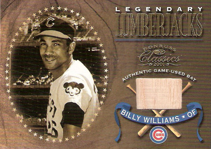 2001 Donruss Classics Legendary Lumberjacks #LL30 Billy Williams