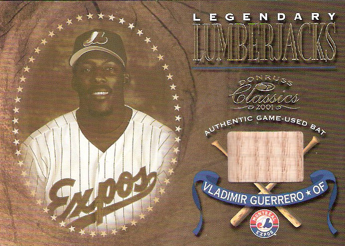 2001 Donruss Classics Legendary Lumberjacks #LL43 Vladimir Guerrero
