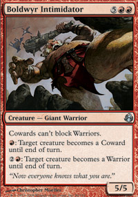 2007 Magic the Gathering Future Sight #16  Boldwyr Intimidator U :R: