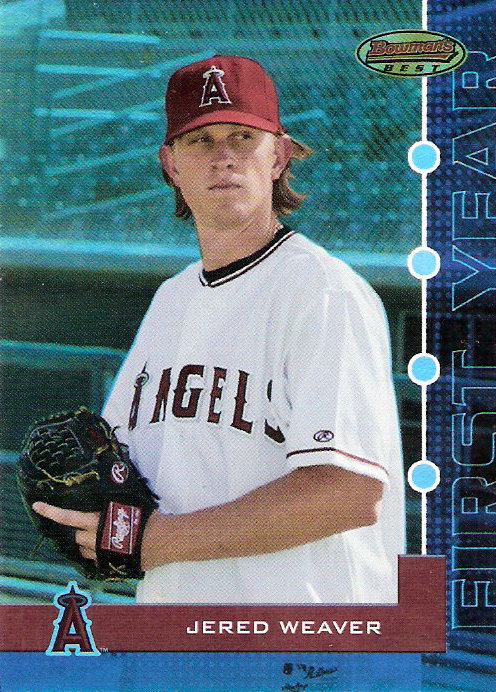 2005 Bowman's Best Blue #36 Jered Weaver FY