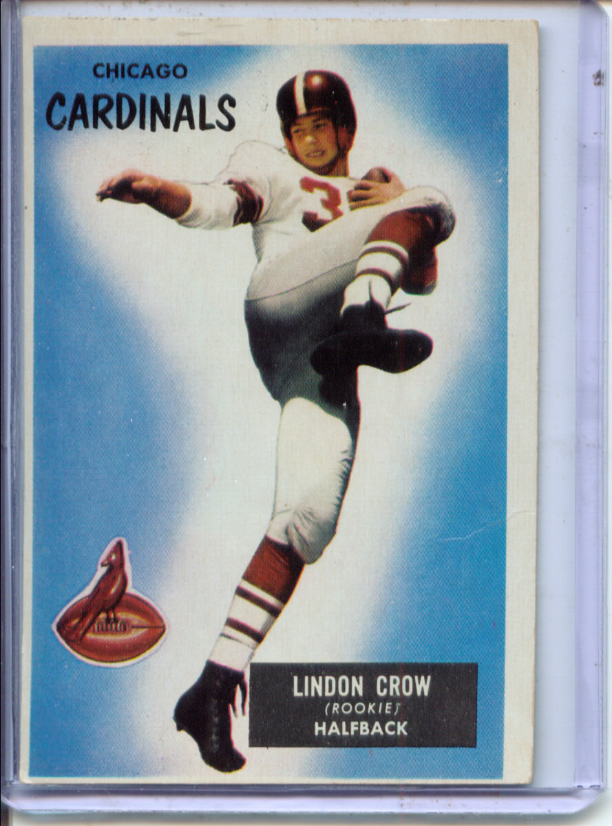 1955 Bowman #5 Lindon Crow RC