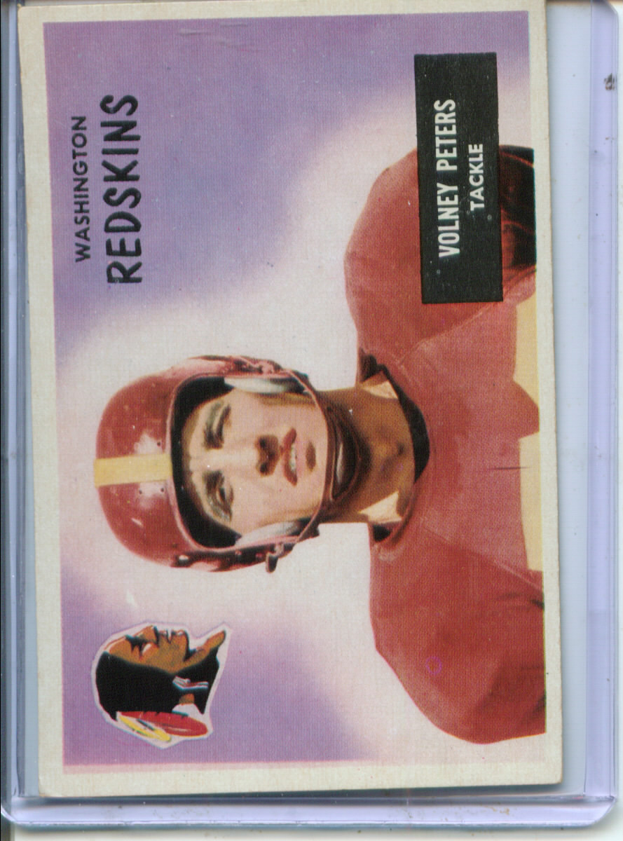1955 Bowman #17 Volney Peters RC