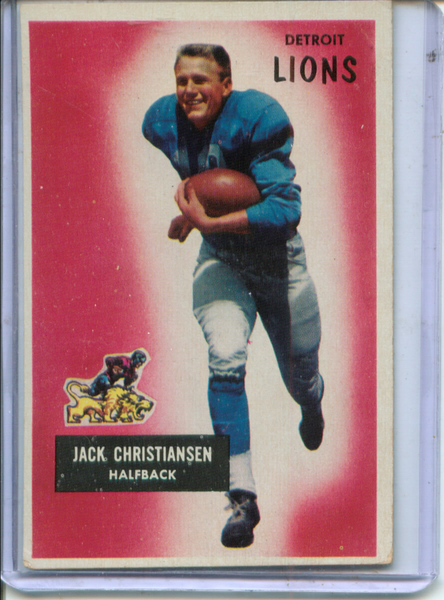 1955 Bowman #28 Jack Christiansen