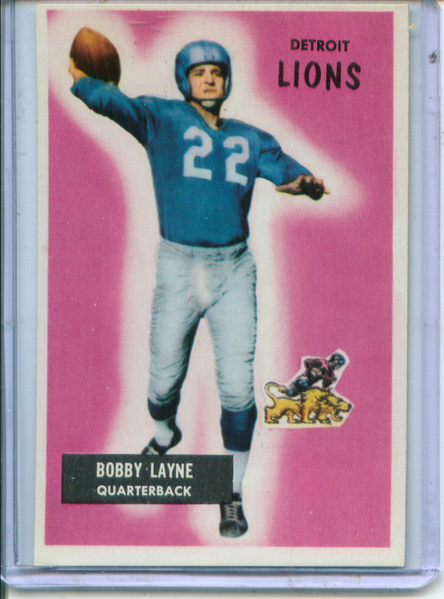 1955 Bowman #71 Bobby Layne