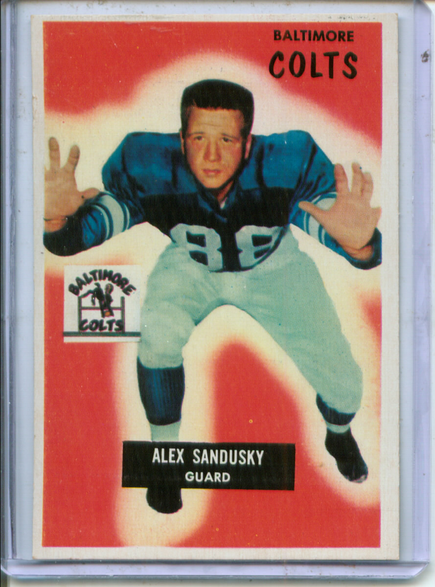 1955 Bowman #100 Alex Sandusky RC