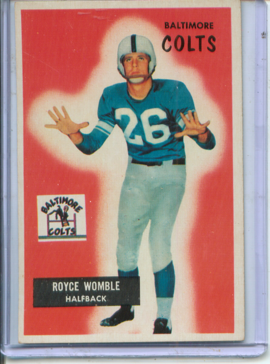 1955 Bowman #118 Royce Womble RC