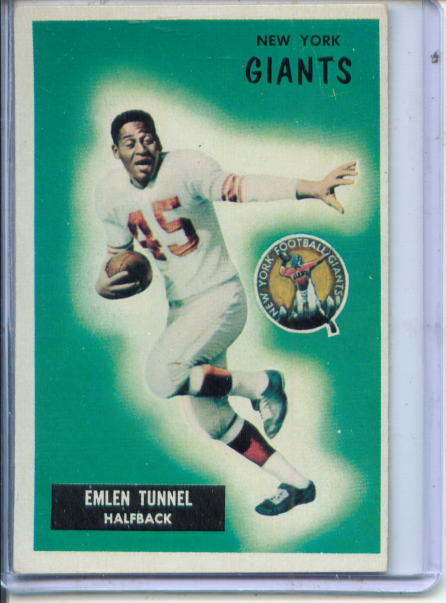 1955 Bowman #136 Emlen Tunnell UER