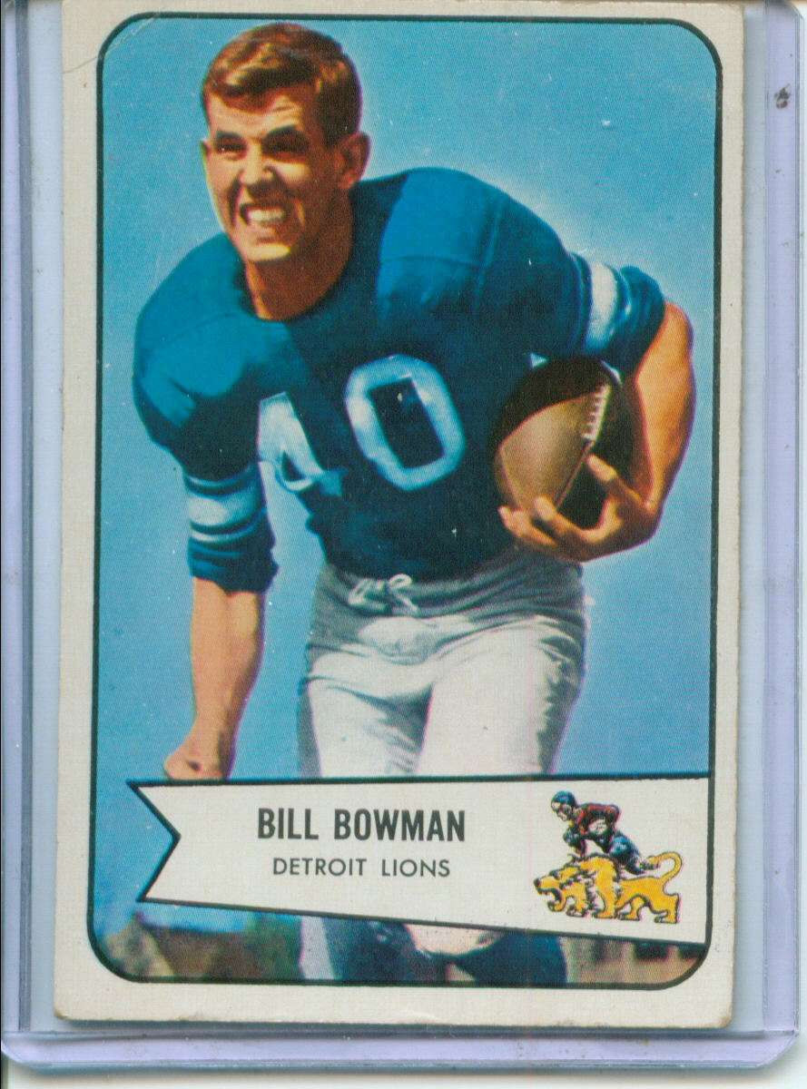 1954 Bowman #17 Bill Bowman RC