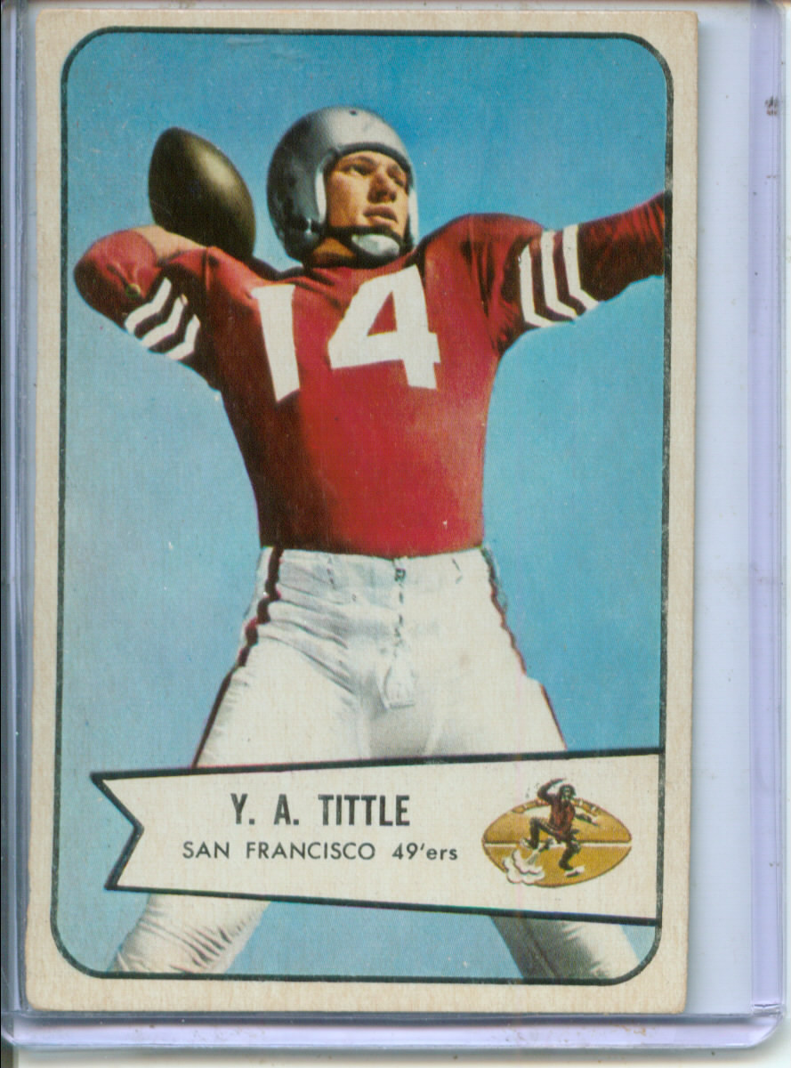 1954 Bowman #42 Y.A.Tittle