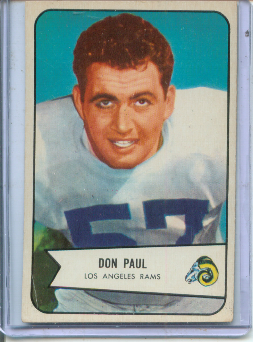 1954 Bowman #68 Don Paul LB SP