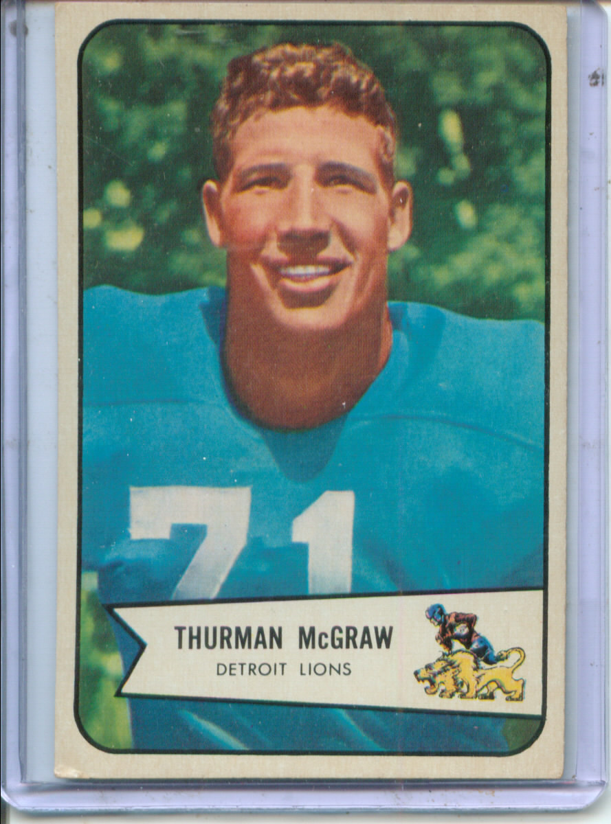1954 Bowman #91 Thurman McGraw SP