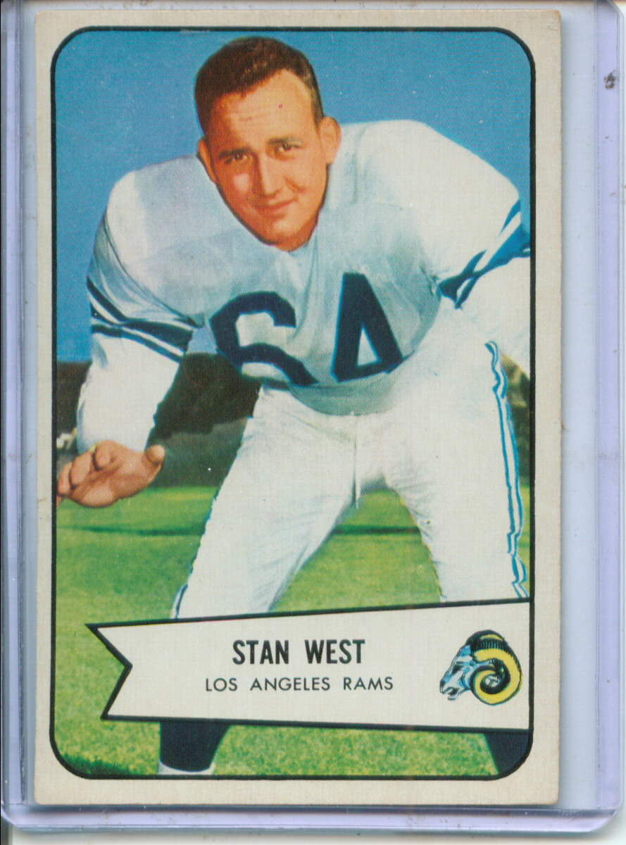 1954 Bowman #103 Stan West RC