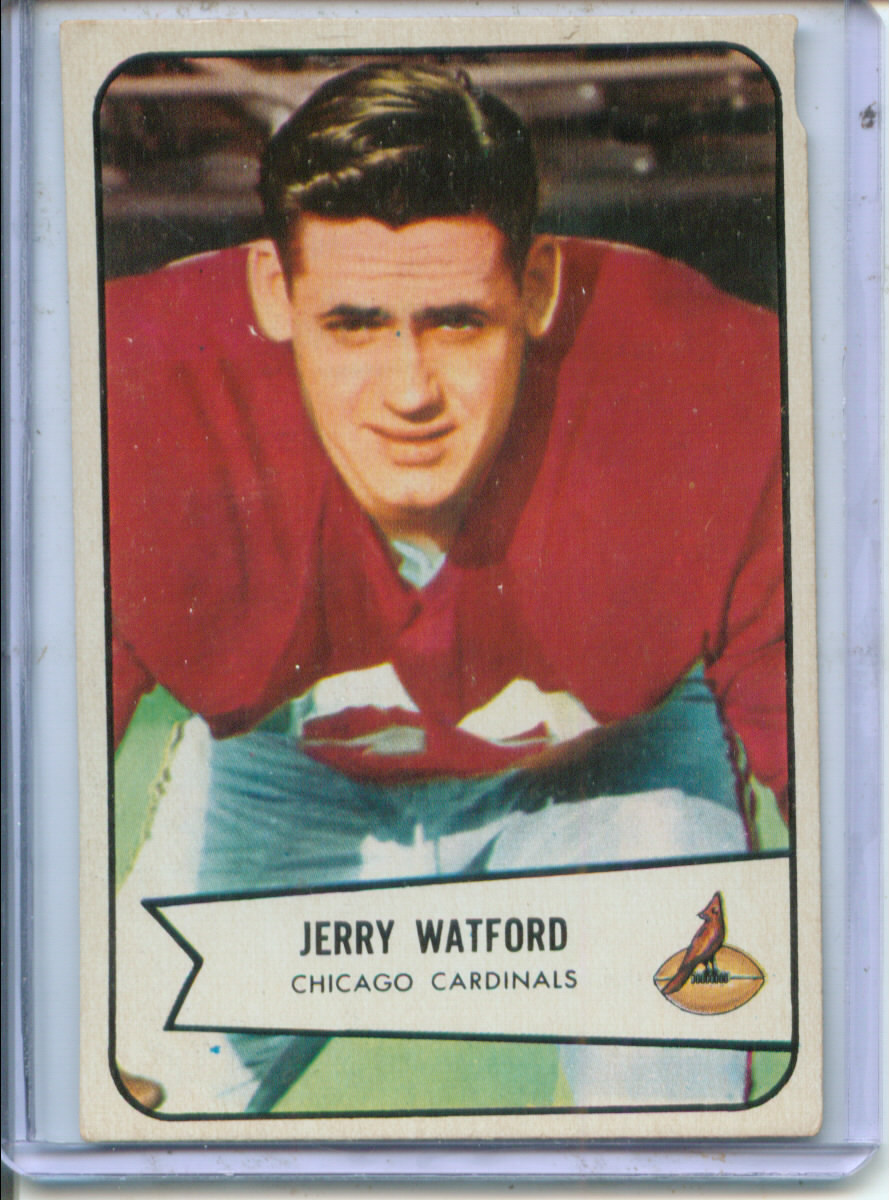 1954 Bowman #107 Jerry Watford RC