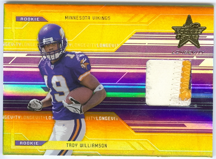2005 Leaf Rookies and Stars Longevity Gold #277 Troy Williamson JSY