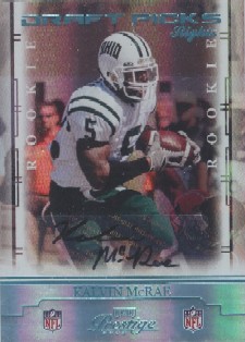 2008 Playoff Prestige Draft Picks Rights Autographs #159 Kalvin McRae/250