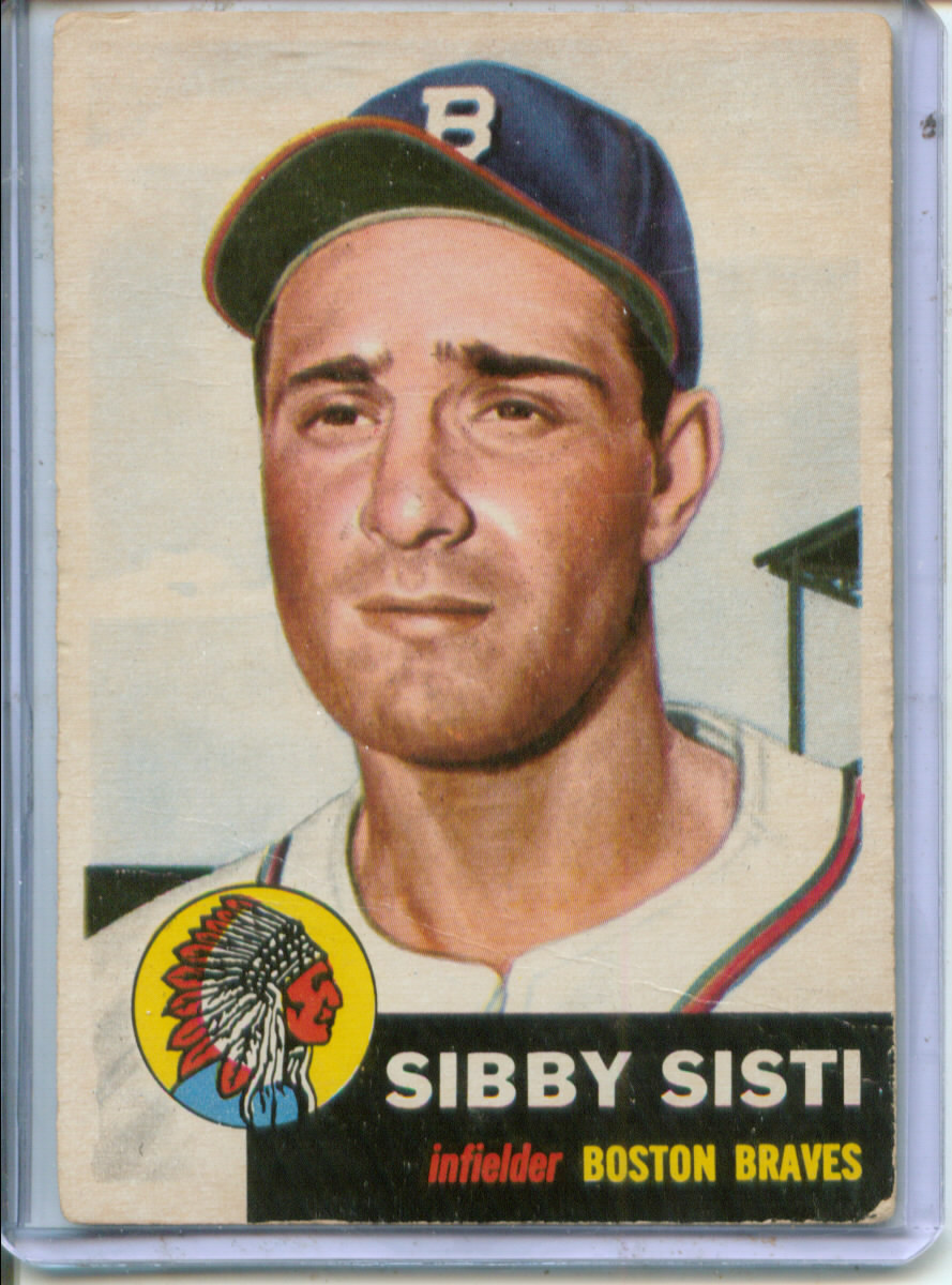 1953 Topps #124 Sibby Sisti DP