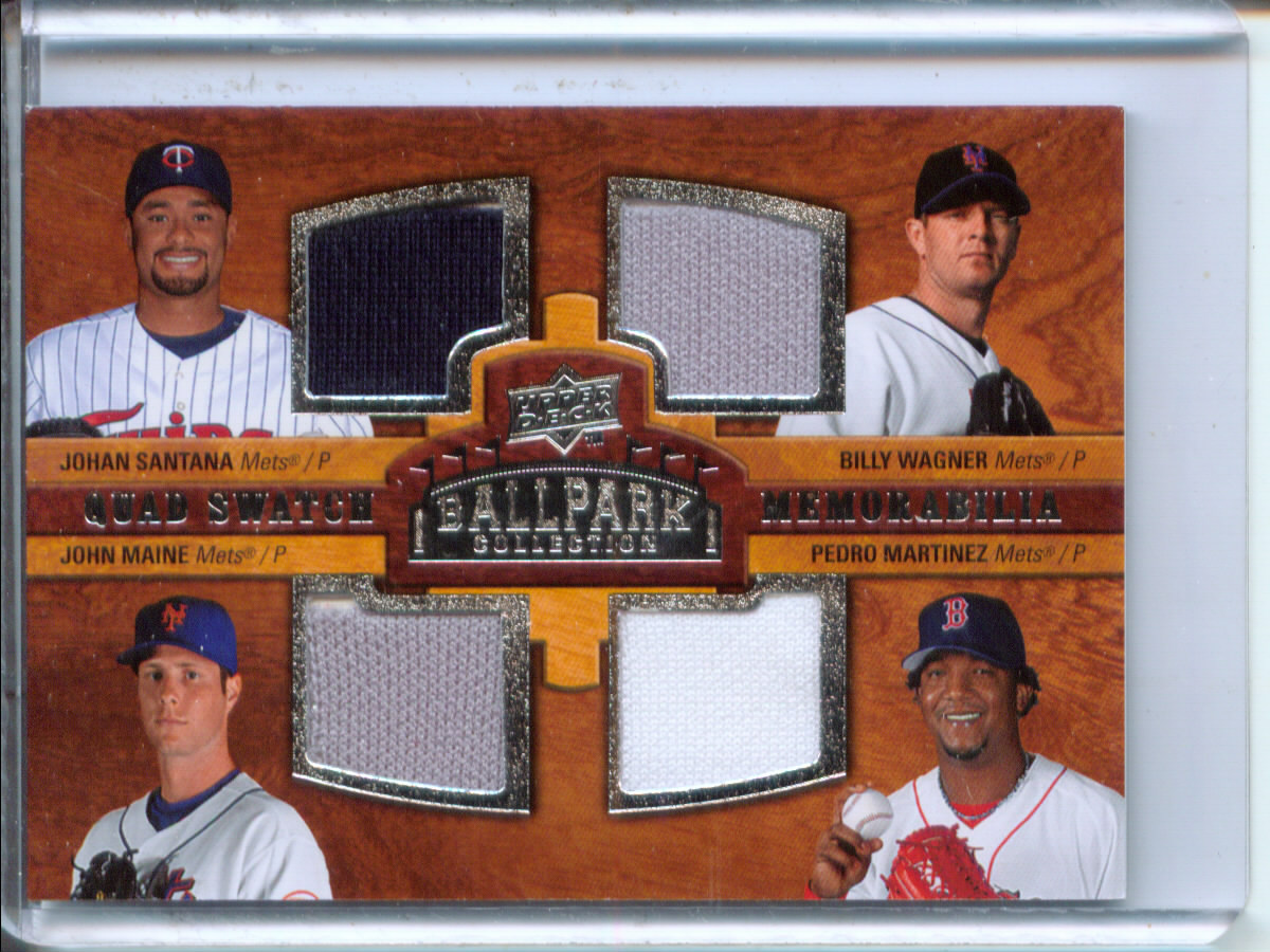 2008 Upper Deck Ballpark Collection #210 Johan Santana/Billy Wagner/John Maine/Pedro Martinez