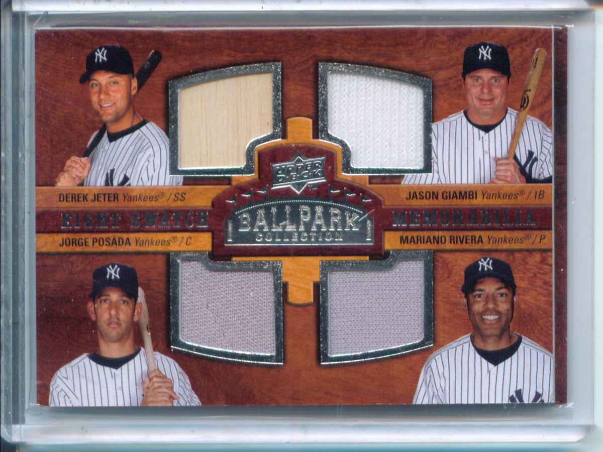 2008 Upper Deck Ballpark Collection #297 Manny Ramirez/David Ortiz/Jason Varitek/Jonathan Papelbon/Derek Jeter/Jason Giambi/Jorge Posada/Mariano Rivera