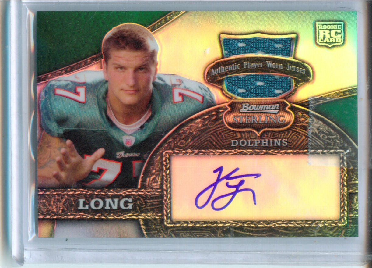 2008 Bowman Sterling #142B Jake Long JSY AU