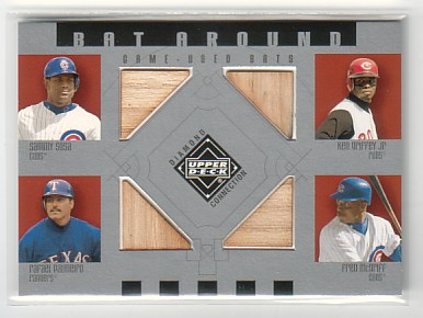 2002 Upper Deck Diamond Connection Bat Around Quads #SGPM Sosa/Grif/Raffy/McGriff