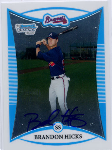2008 Bowman Chrome Prospects #BCP251 Brandon Hicks AU