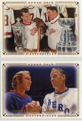 2008-09 UD Masterpieces #28 Bobby Hull/Gordie Howe