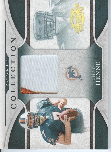 2008 Donruss Threads Rookie Collection Materials Prime #33 Chad Henne