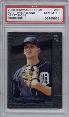 2000 Bowman Chrome Baseball Draft Picks #89 Matt Wheatland Rookie Gem Mint PSA 10