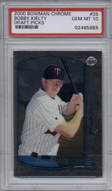 2000 Bowman Chrome Baseball #35 Draft Picks Bobby Kielty Rookie Gem Mint PSA 10