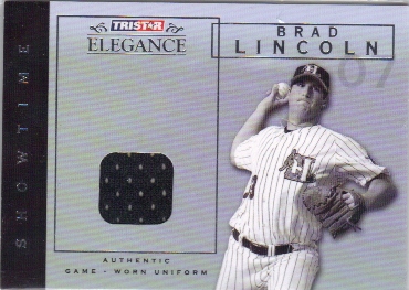 2007 TRISTAR Elegance Showtime Game Used #BL Brad Lincoln