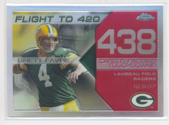 2008 Topps Chrome Brett Favre Collection Red Refractors #BF438 Brett Favre