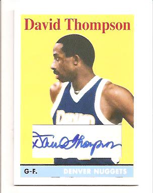 2008-09 Topps 1958-59 Variations Autographs #170 David Thompson F