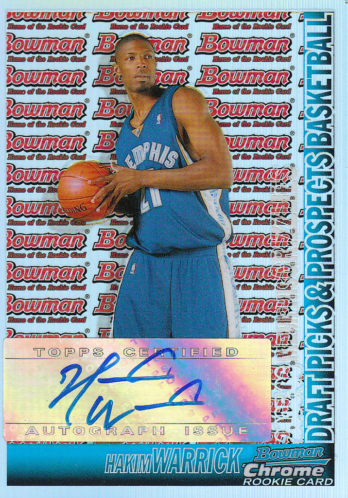 2005-06 Bowman Chrome Refractors #158 Hakim Warrick AU