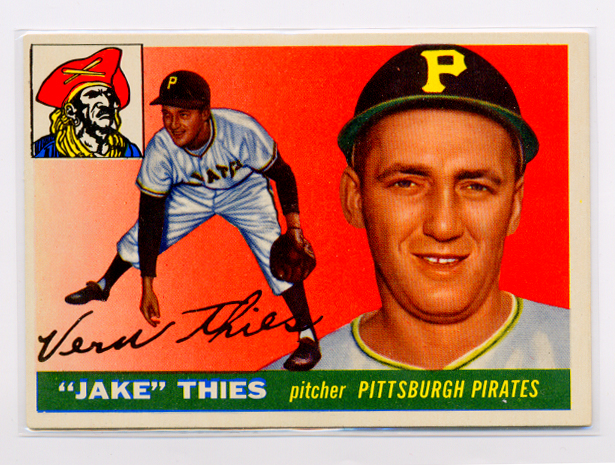 1955 Topps #12 Vernon (Jake) Thies RC