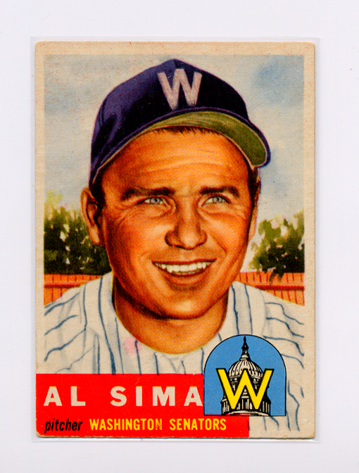 1953 Topps #241 Al Sima DP
