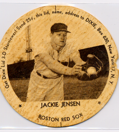 1954 Dixie Lids #6 Jackie Jensen