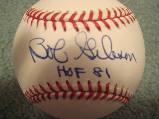 Bob Gibson Autographed Official N.L. Baseball With COA withHOF 81 ins