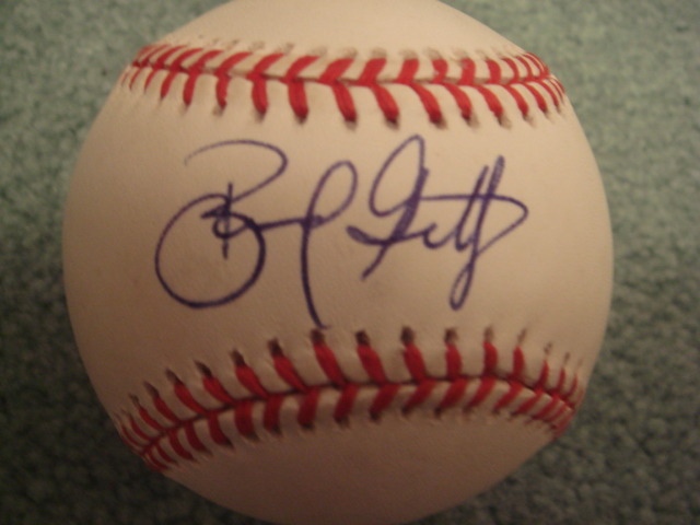 Bernard Gilkey Autographed Official N.L. Baseball with COA