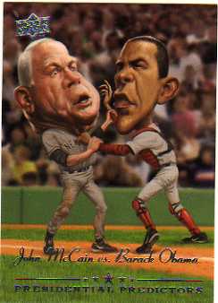 2008 Upper Deck Presidential Running Mate Predictors #PP11 Barack Obama/John McCain