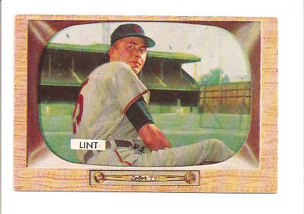 1955 Bowman #62 Royce Lint RC EX Actual scan