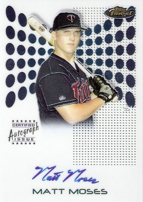 2004 Finest #115 Matt Moses AU RC