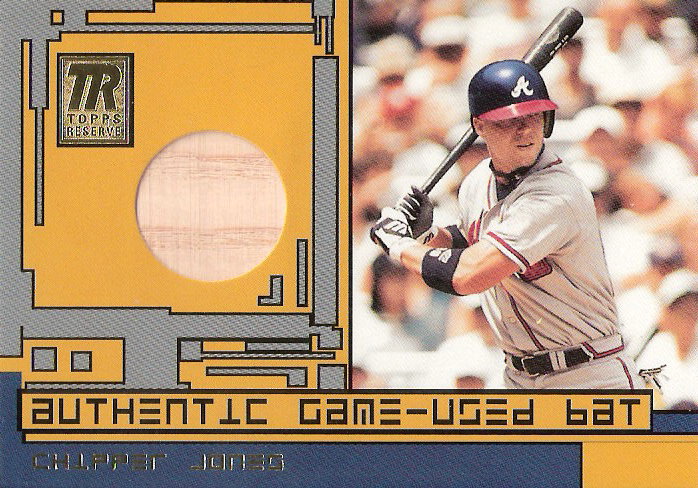 2001 Topps Reserve Game Bats #TRRCJI Chipper Jones