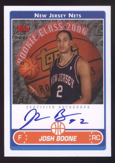 2006-07 Topps Rookie Photo Shoot Autographs #JB Josh Boone