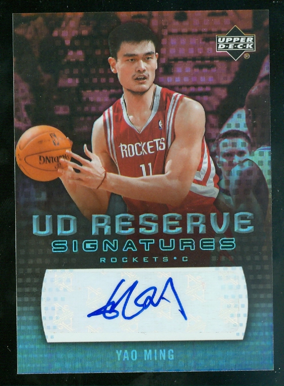2006-07 UD Reserve Signatures #YM Yao Ming